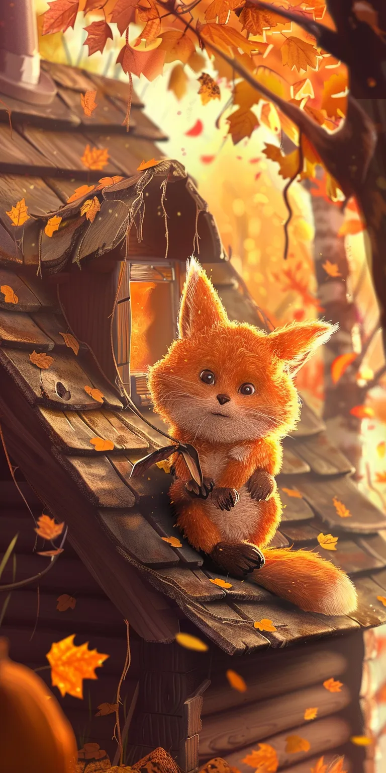 cute fall wallpaper, wallpaper style, 4K  1:2