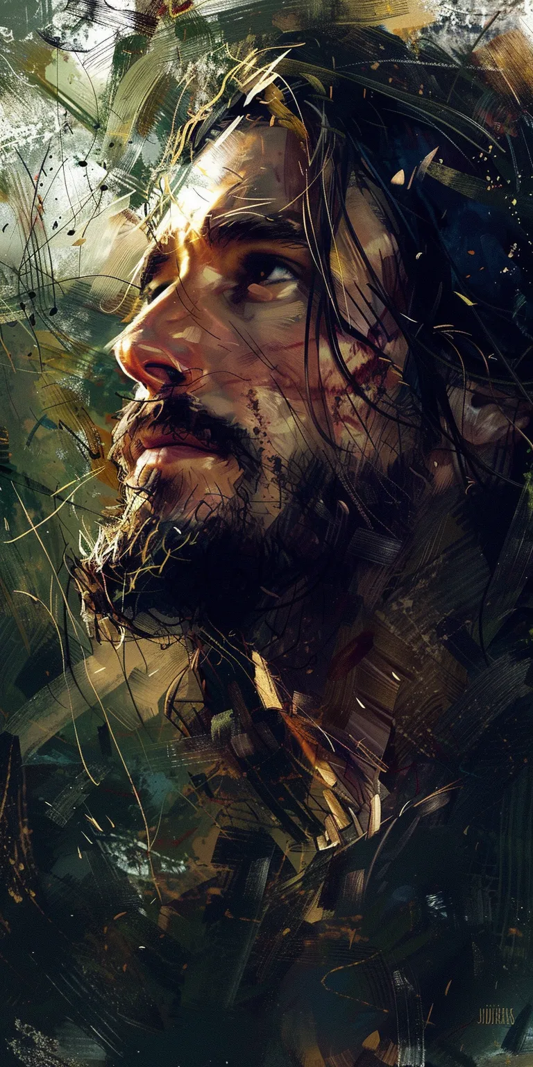 jesus wallpapers for phone, wallpaper style, 4K  1:2