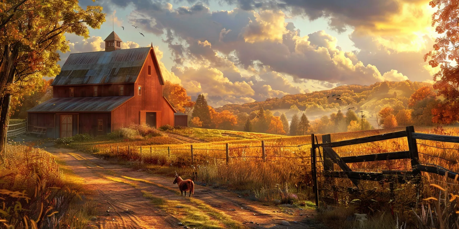 country wallpaper country, autumn, landscape, scenery, 3840x1080