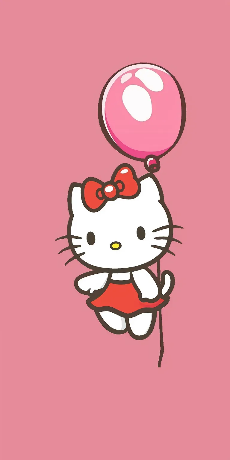 hello kitty wallpaper aesthetic, style, 4K  1:2