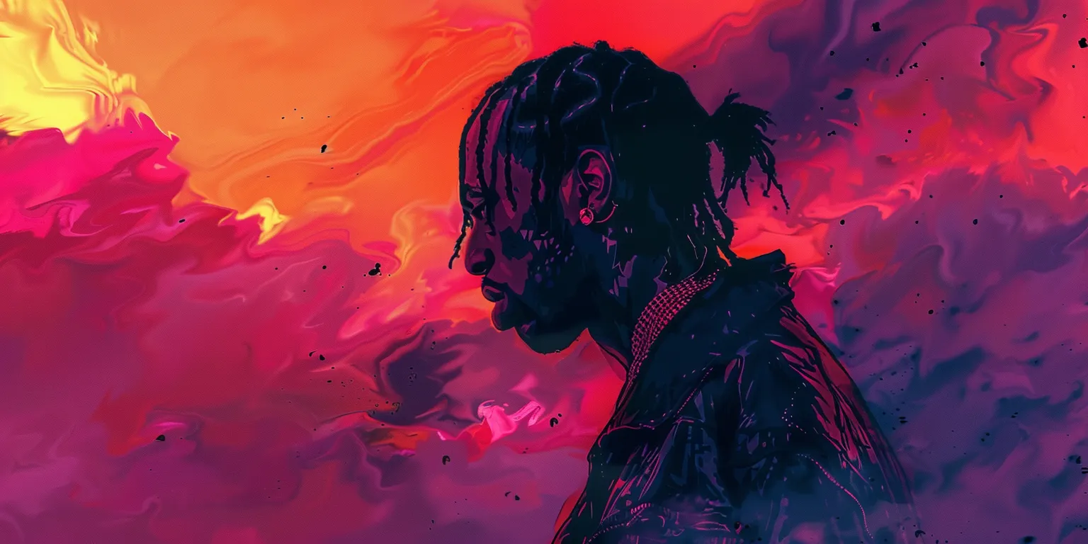 travis scott wallpaper 4k, style, 4K  2:1