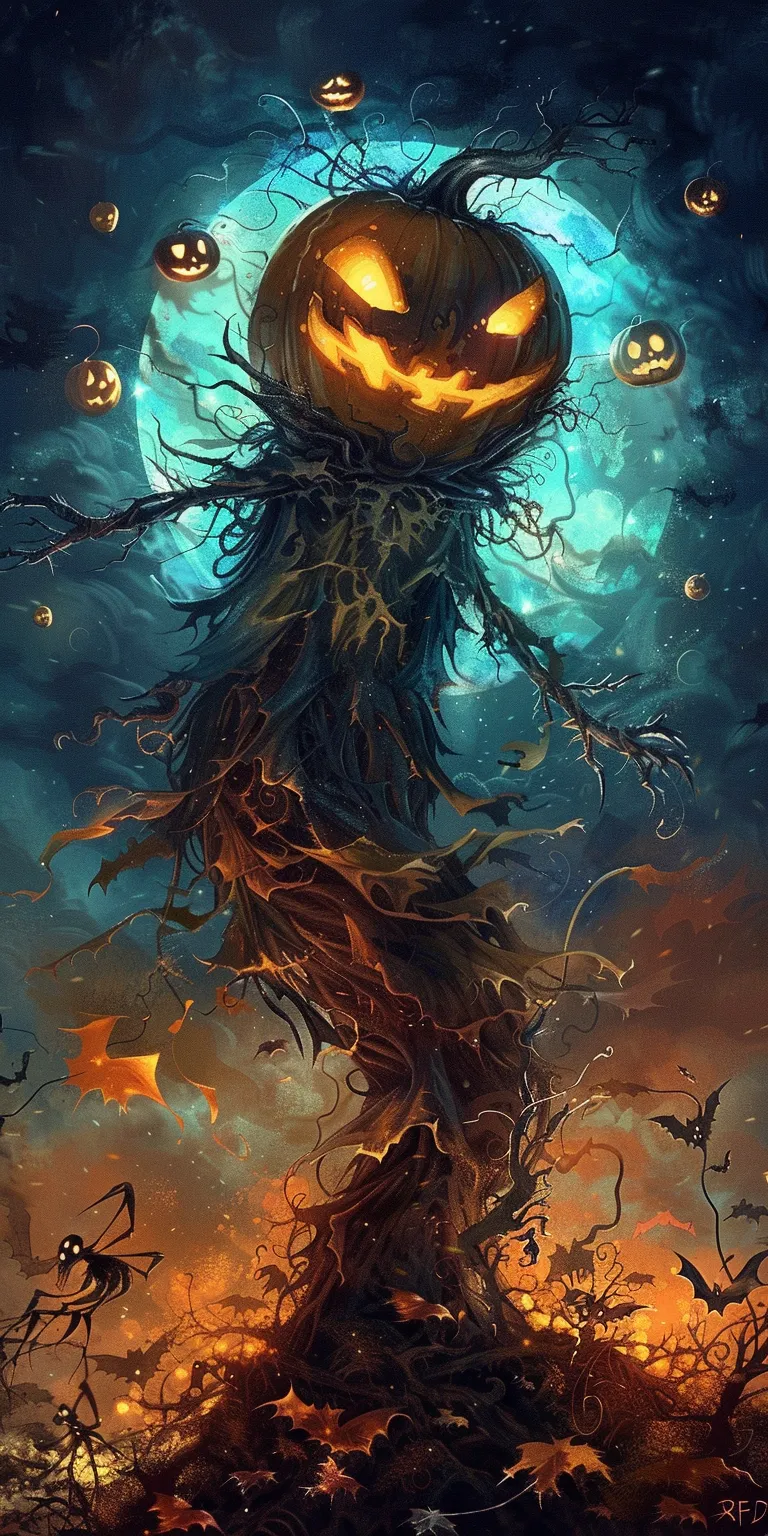 halloween wallpapers for iphone, wallpaper style, 4K  1:2