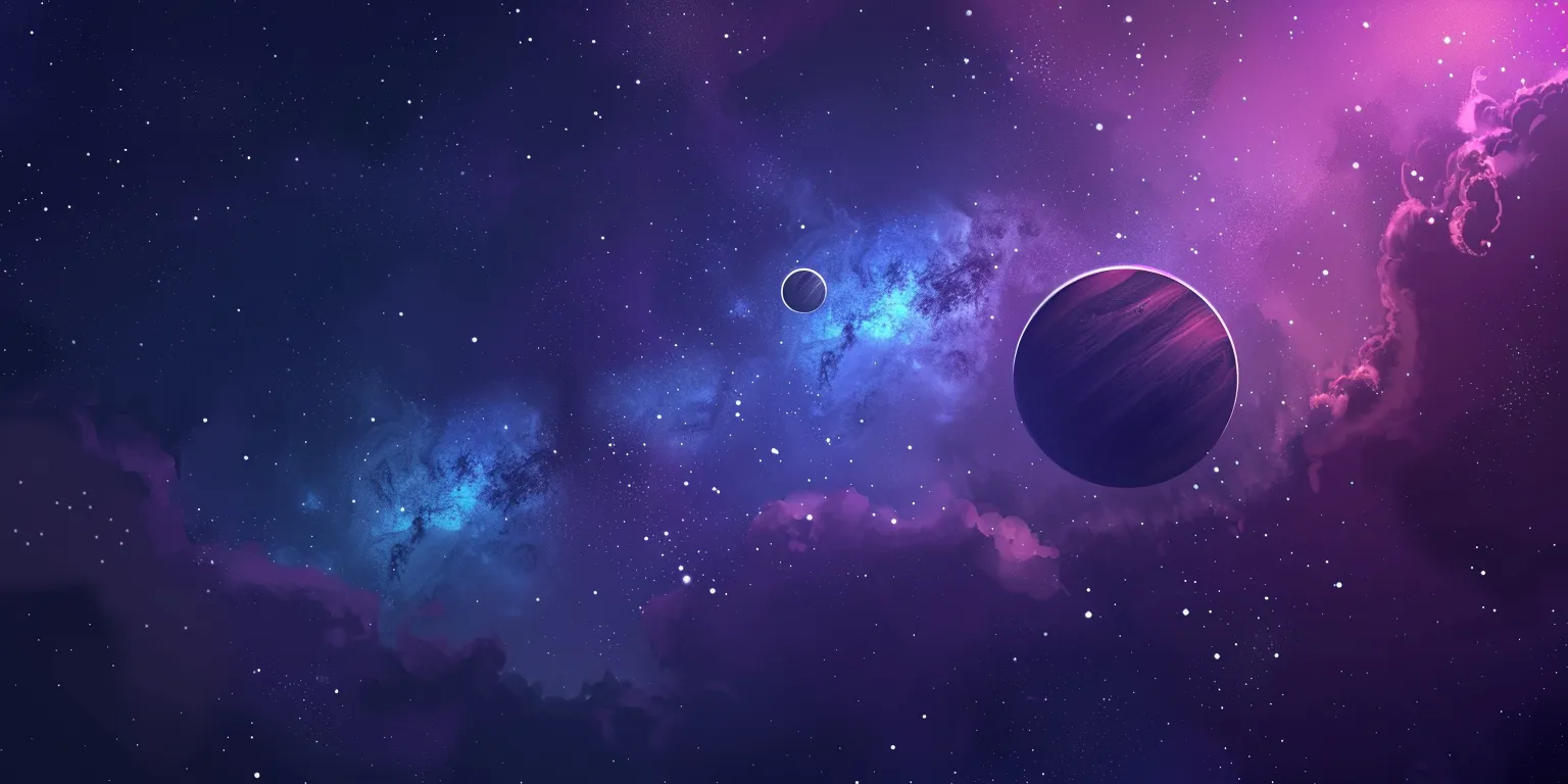space background drawing, wallpaper style, 4K  2:1