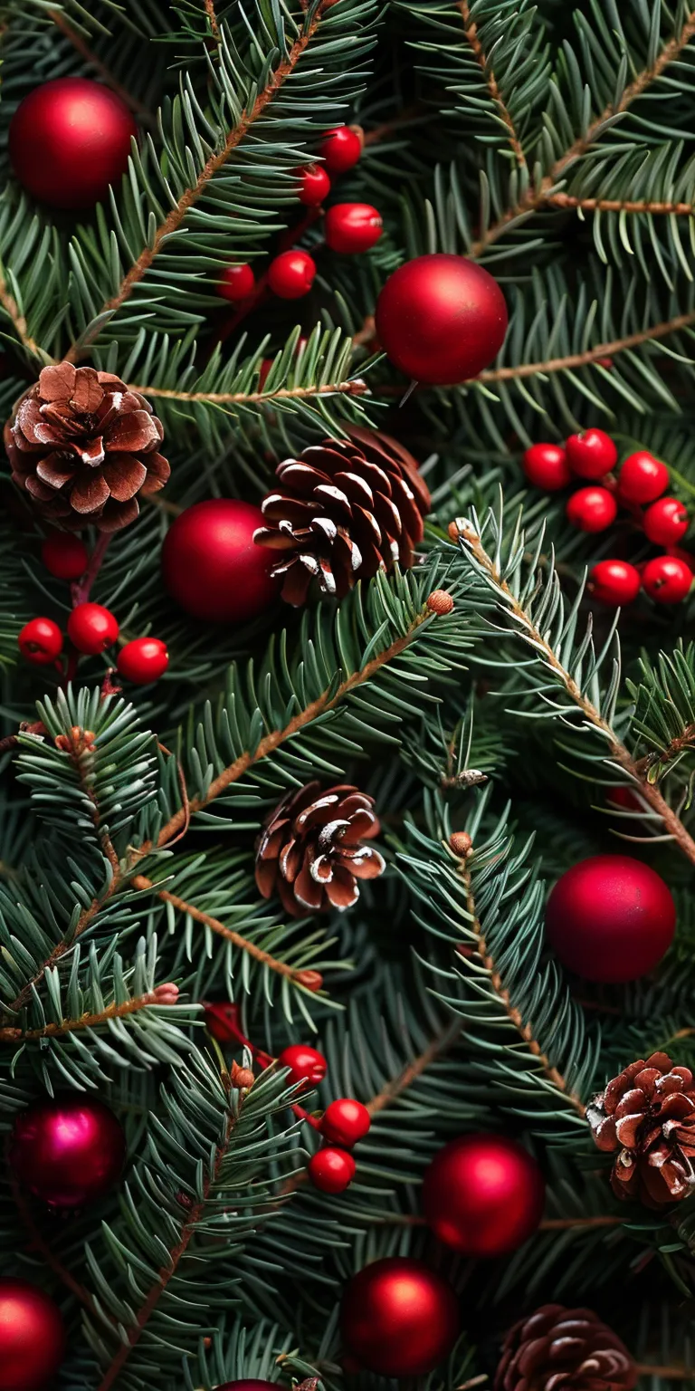 christmas background iphone preppy, wallpaper style, 4K  1:2