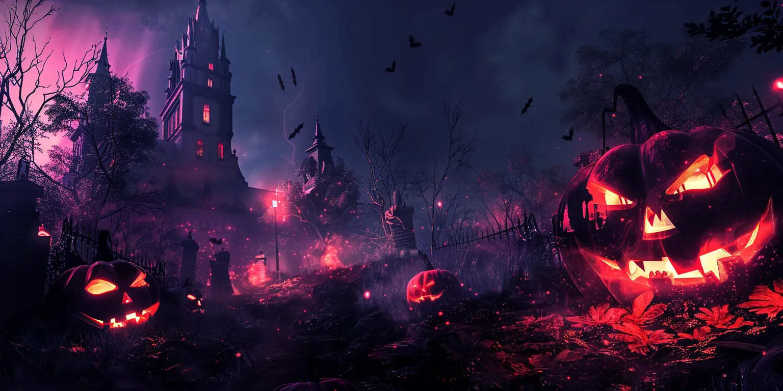 halloween wallpapers aesthetic, wallpaper style, 4K  2:1