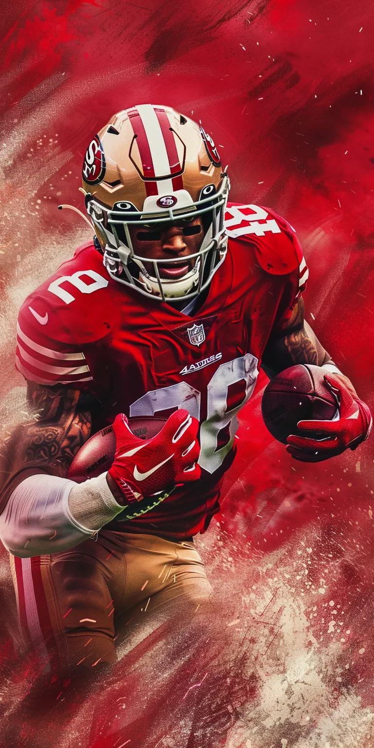 49ers wallpaper, wallpaper style, 4K  1:2