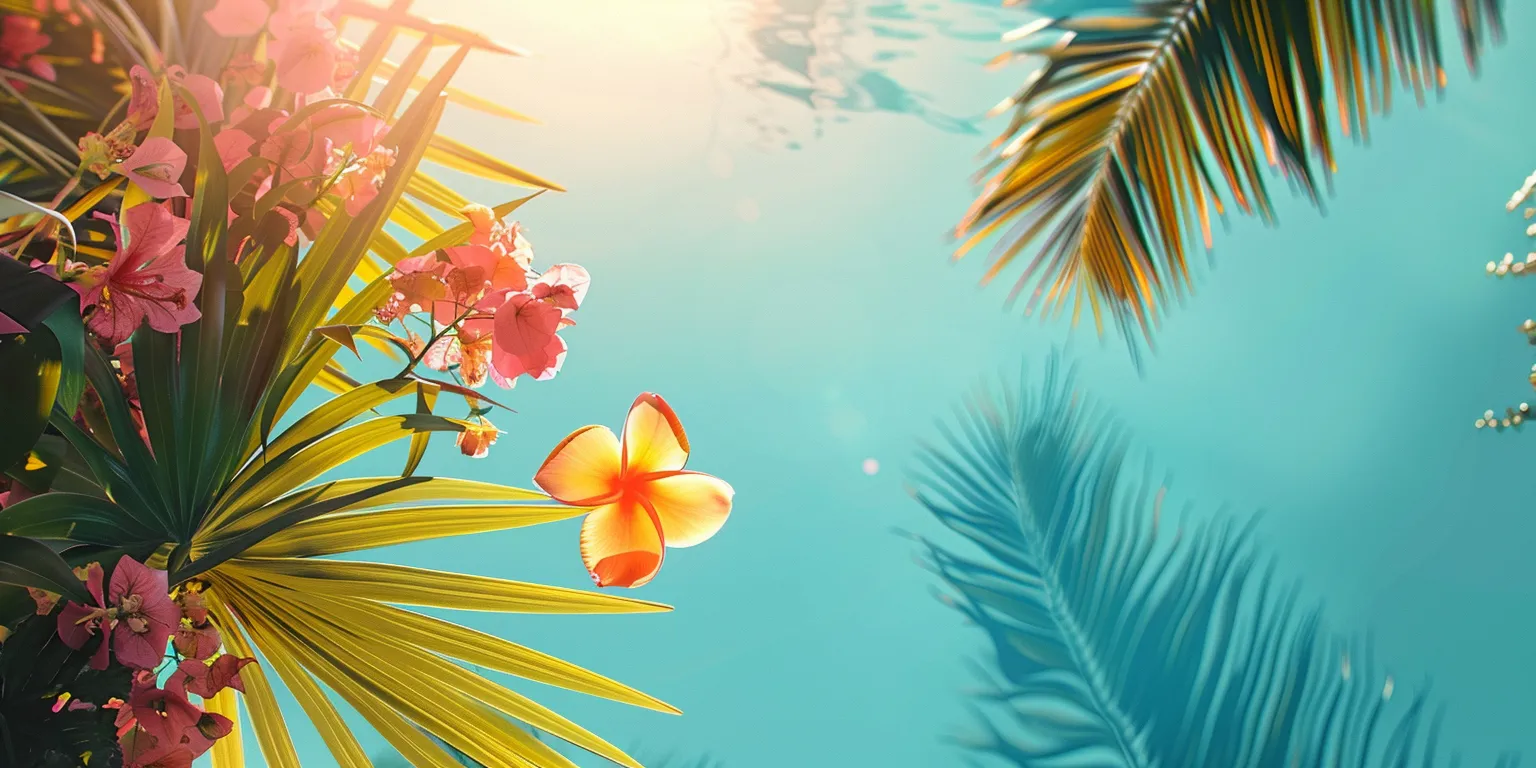 summer backgrounds for computer, wallpaper style, 4K  2:1