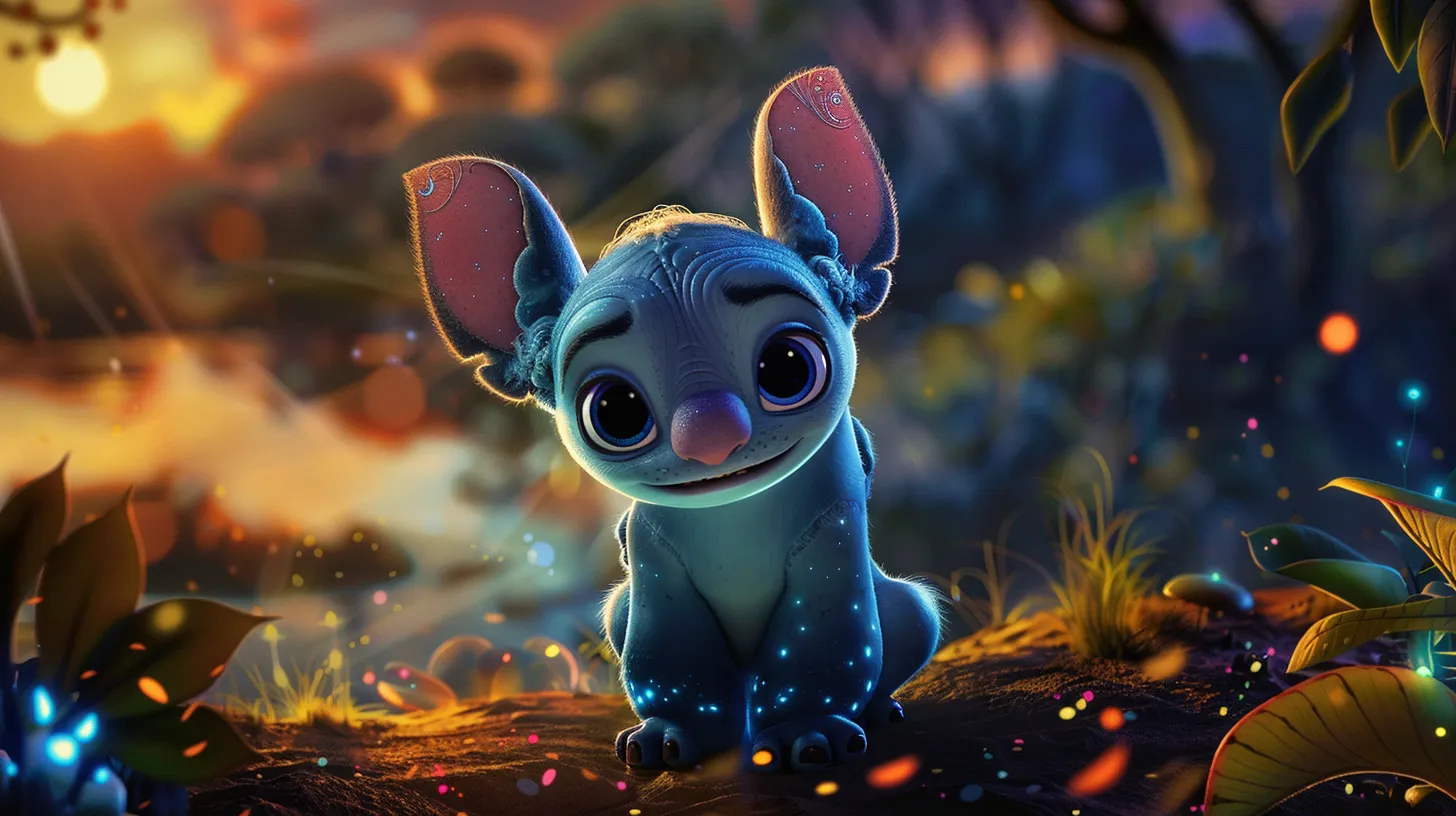 stitch wallpaper for phone, style, 4K  16:9