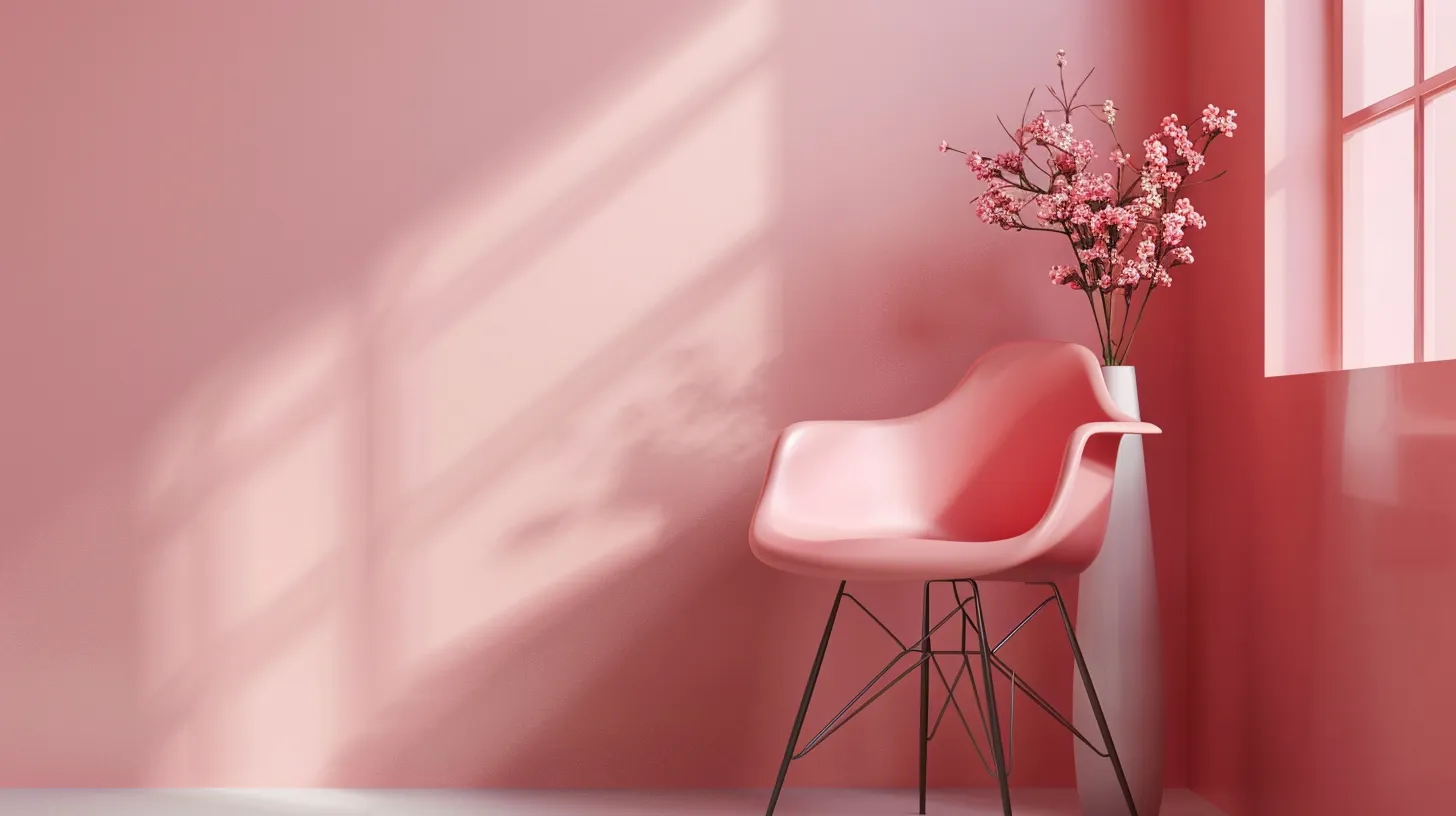 wallpaper in pink colour, style, 4K  16:9