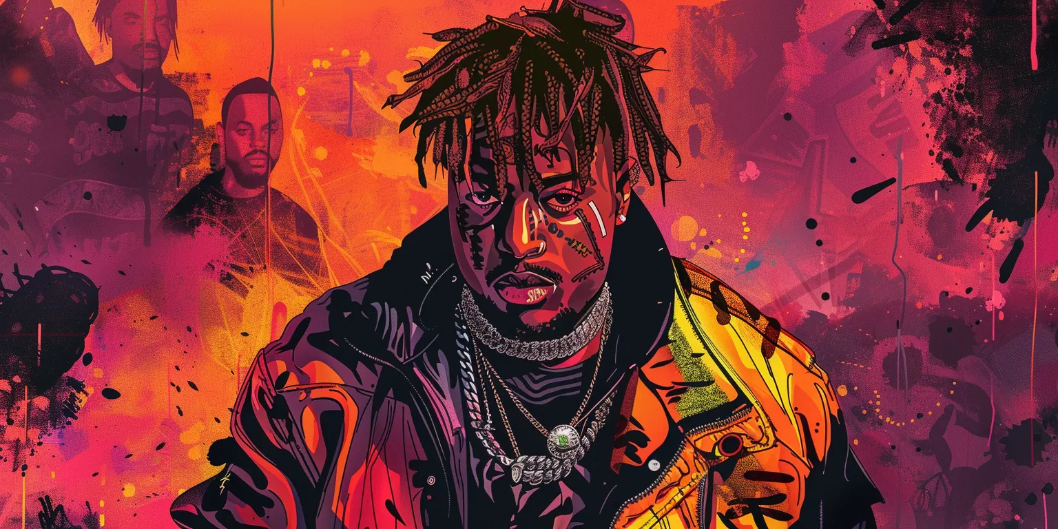 juice wrld wallpapers, wallpaper style, 4K  2:1