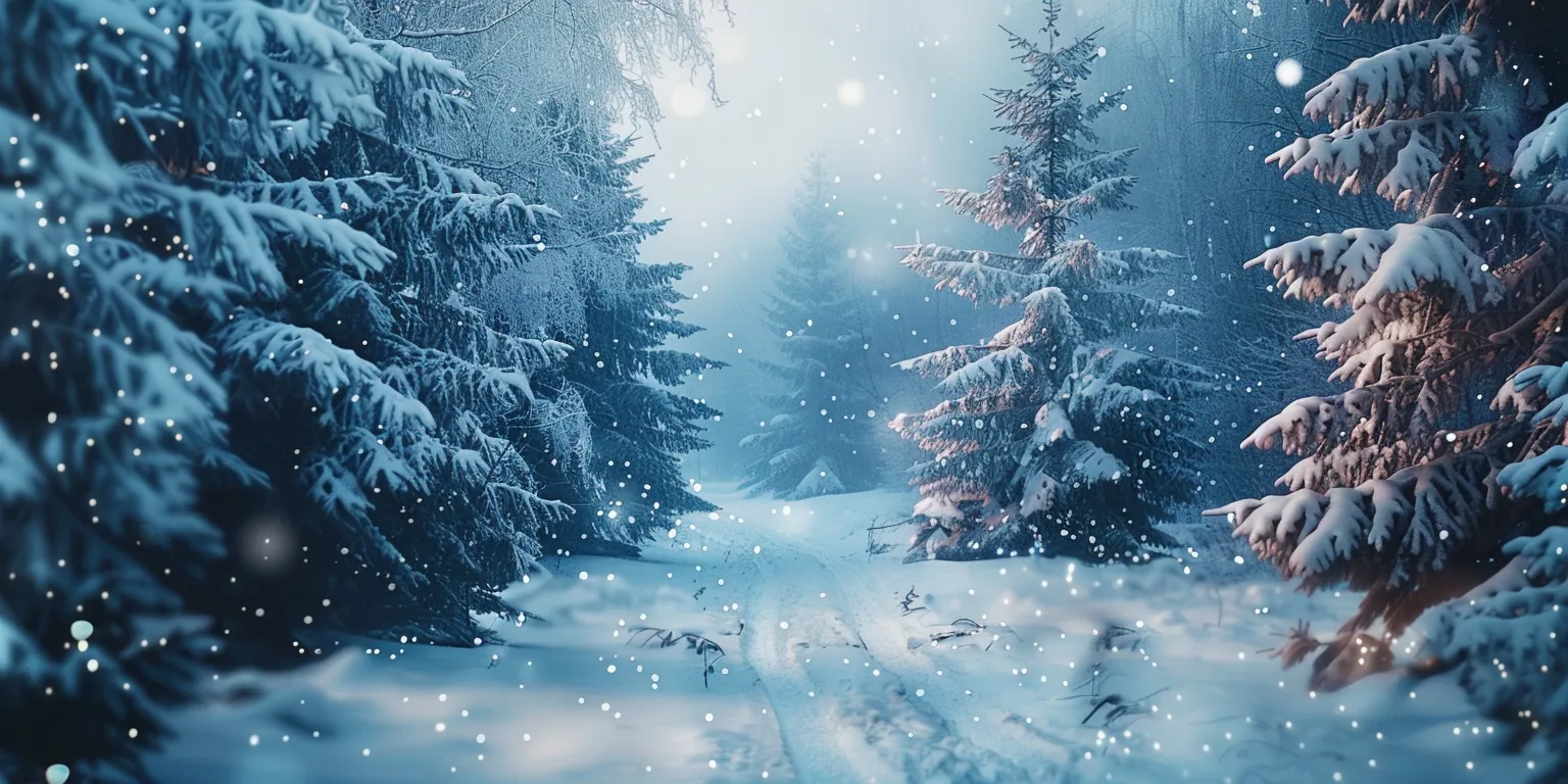 winter background, wallpaper style, 4K  2:1