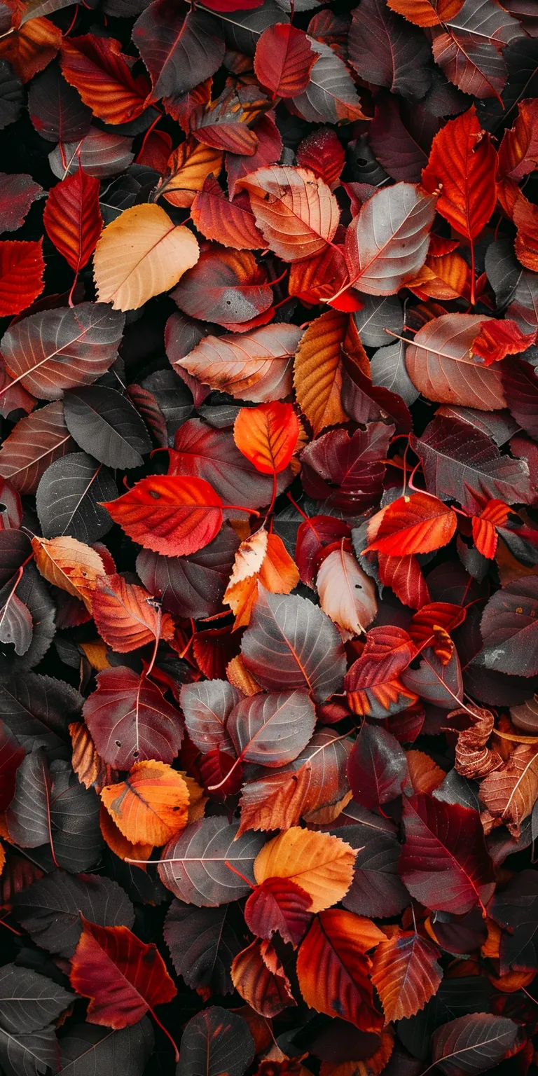 fall background wallpaper aesthetic, style, 4K  1:2