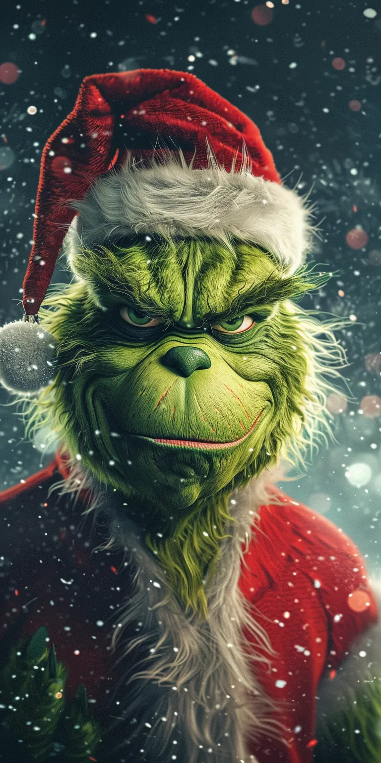 christmas wallpaper iphone grinch, style, 4K  1:2