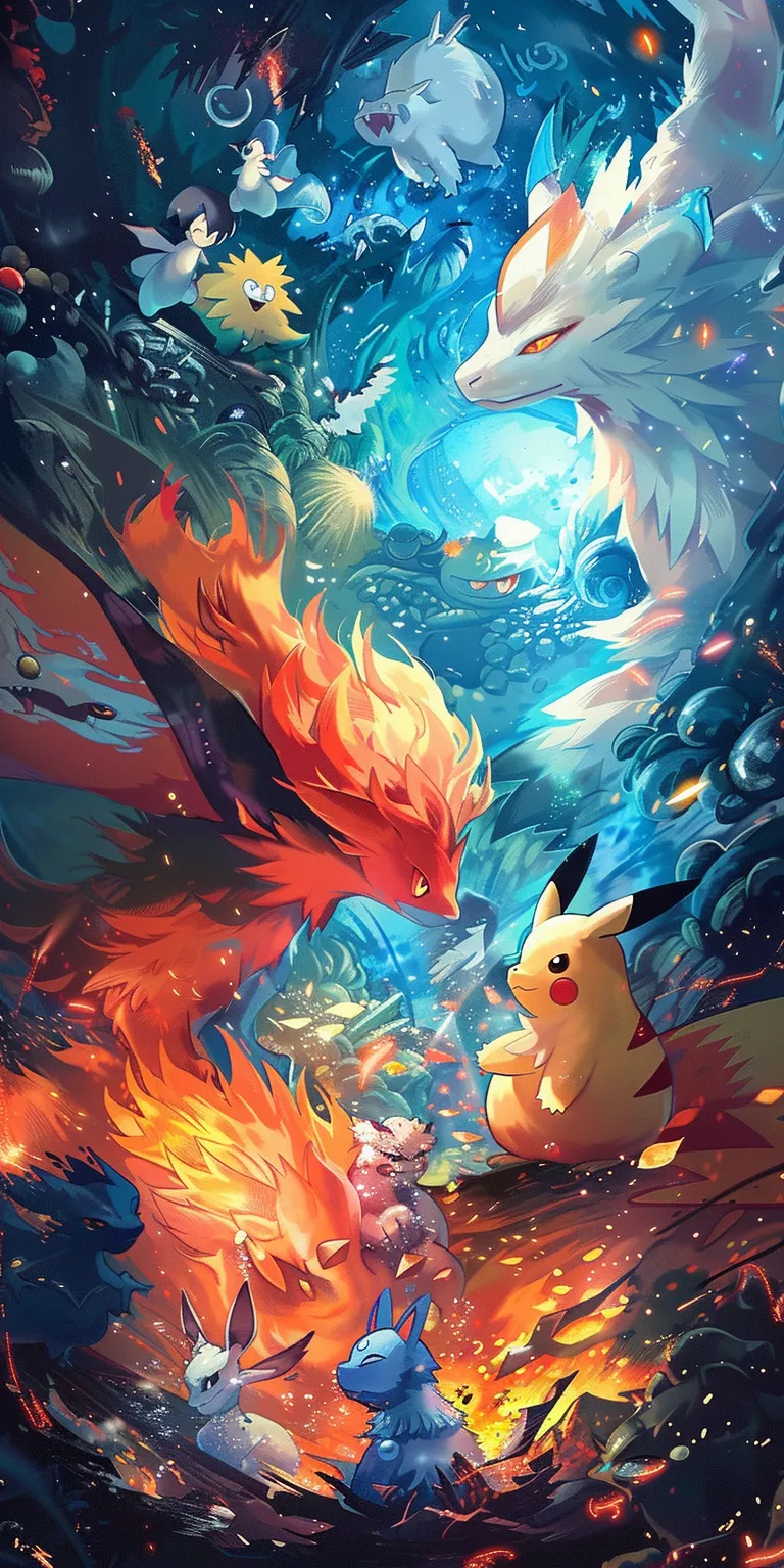 pokemon wallpapers 4k, wallpaper style, 4K  1:2