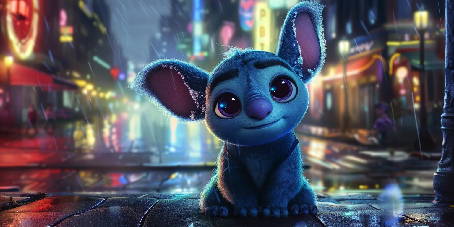 cute stitch wallpapers for computer, wallpaper style, 4K  2:1