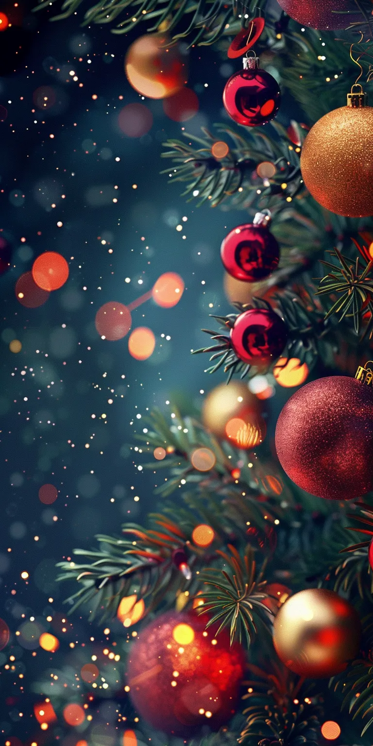 christmas background, wallpaper style, 4K  1:2