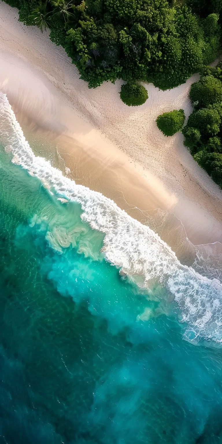 beach wallpaper iphone, style, 4K  1:2