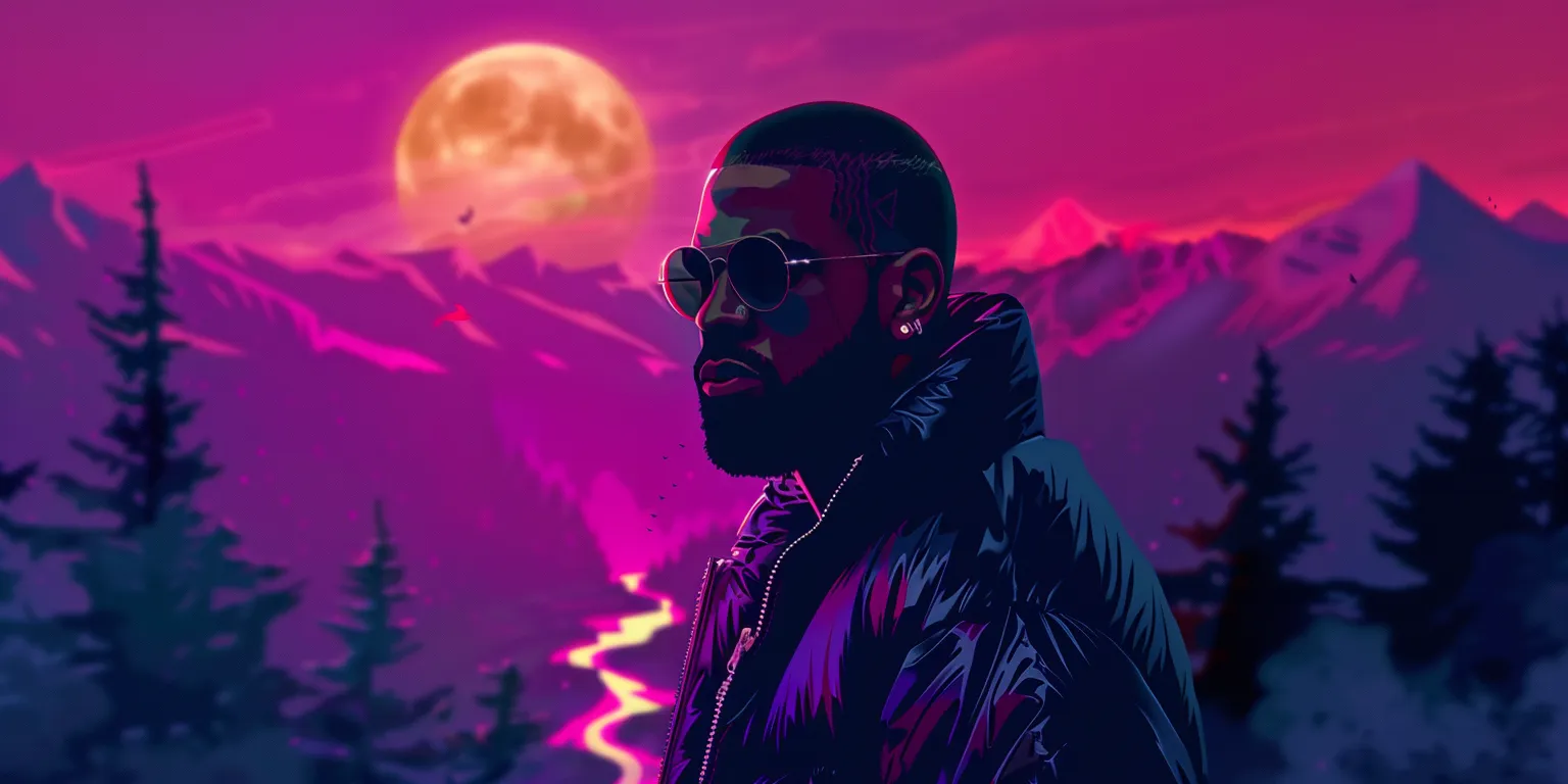 drake wallpaper, wallpaper style, 4K  2:1