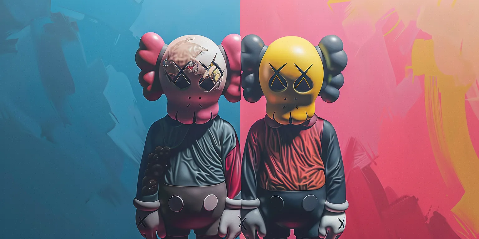 kaws wallpapers, wallpaper style, 4K  2:1