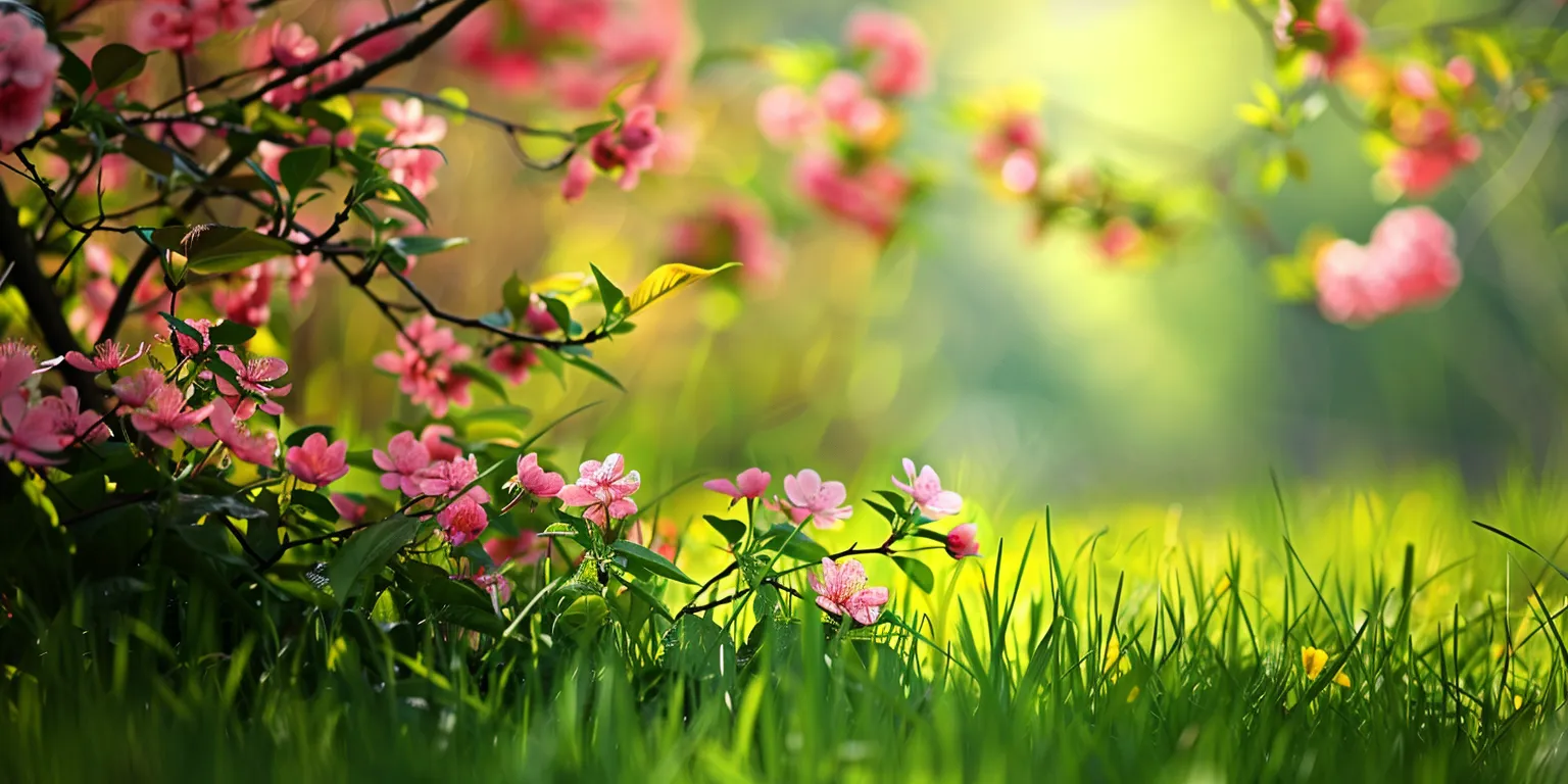 spring background images, wallpaper style, 4K  2:1