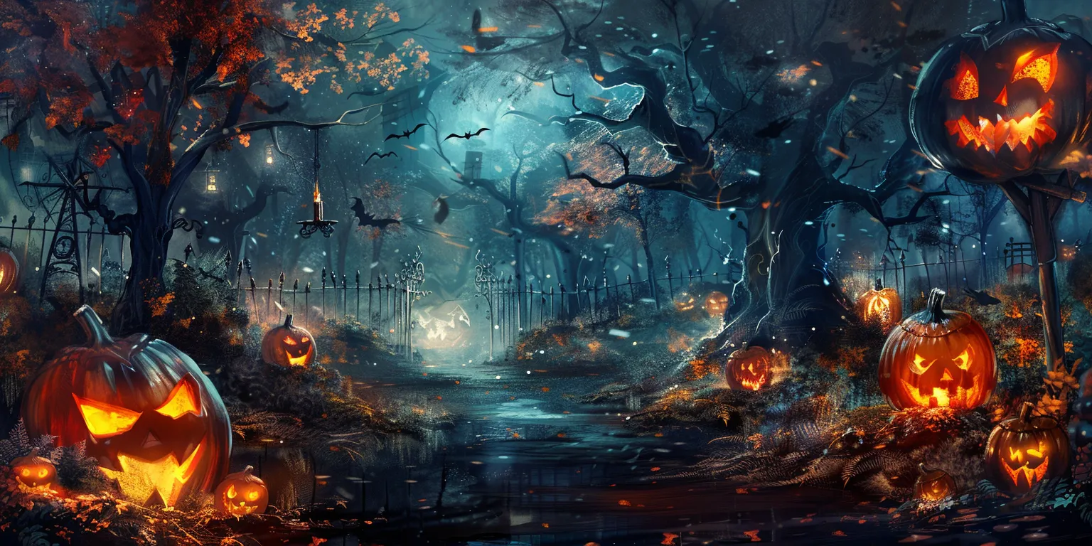 halloween desktop wallpaper 4k, style, 4K  2:1