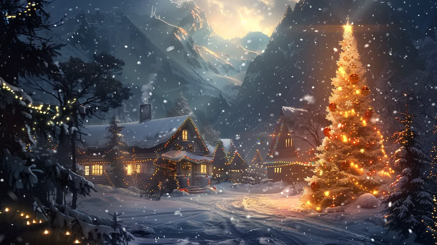 christmas wallpaper, wallpaper style, 4K, HD  16:9