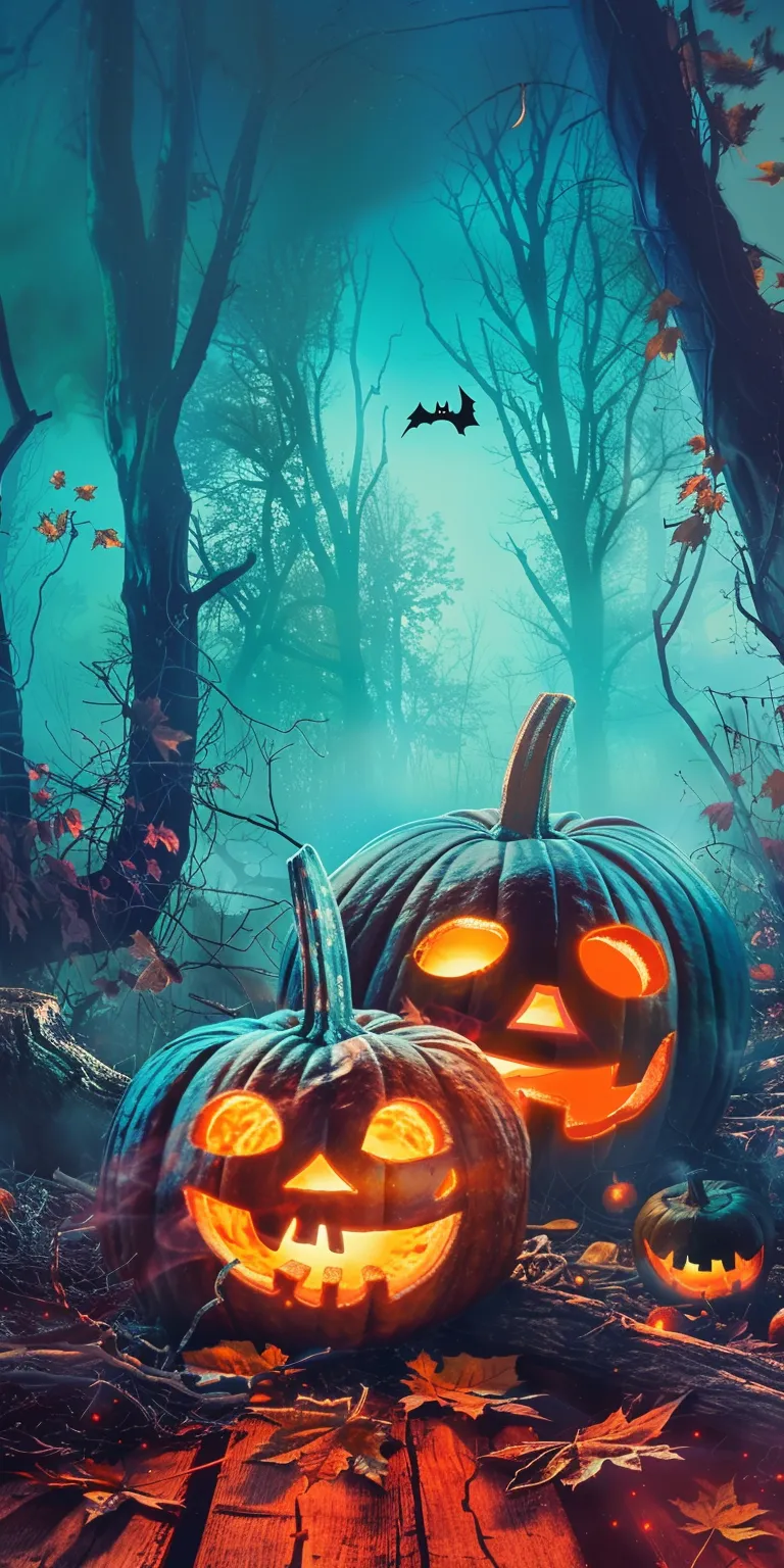 cute halloween wallpaper, wallpaper style, 4K  1:2