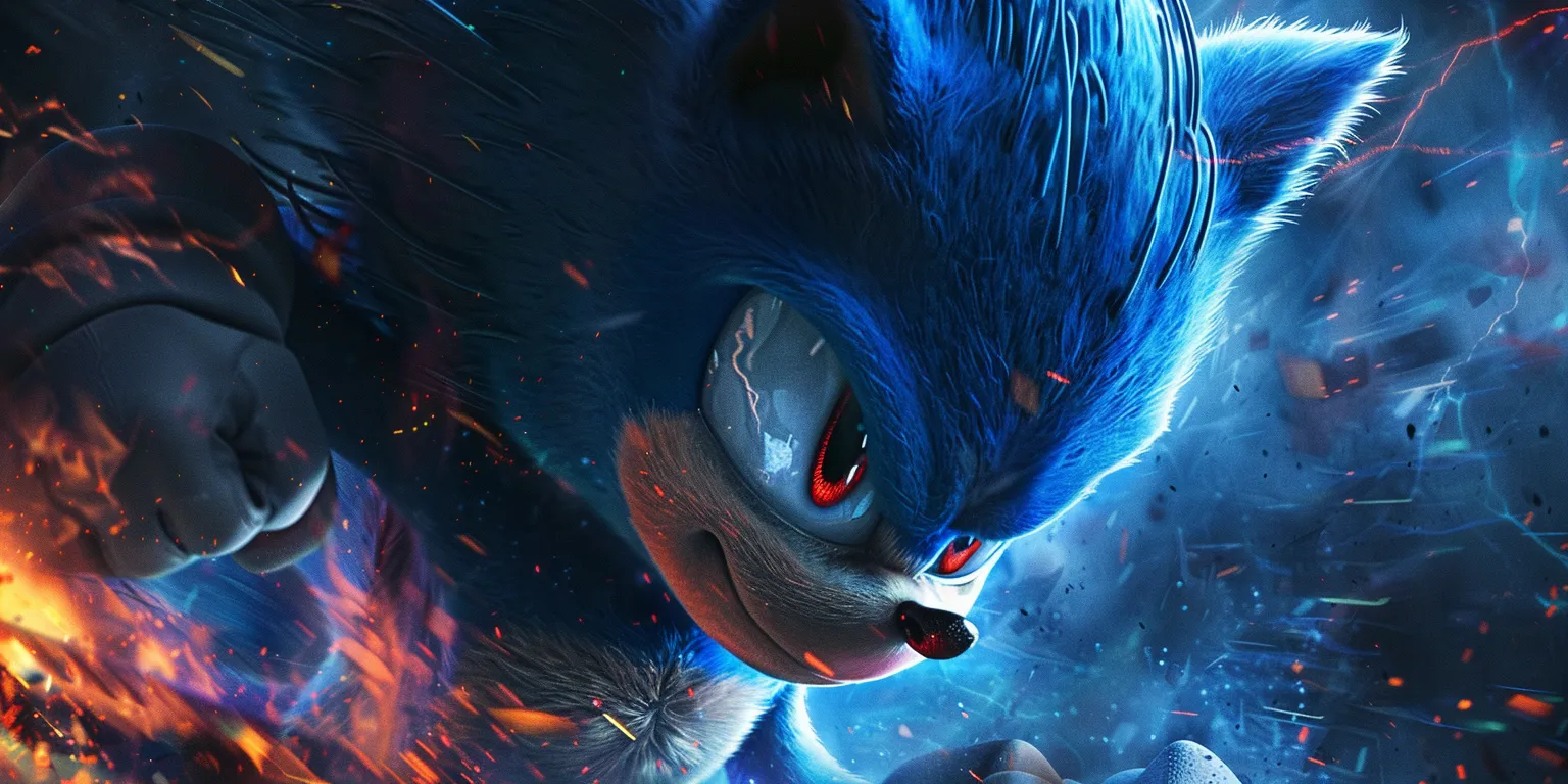 sonic wallpaper, wallpaper style, 4K  2:1