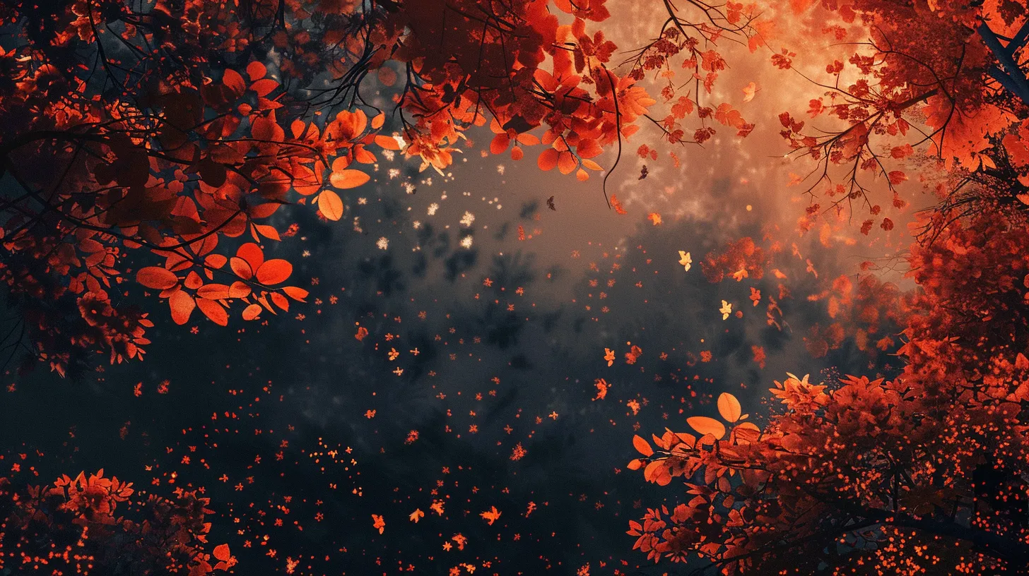 fall background, wallpaper style, 4K  16:9