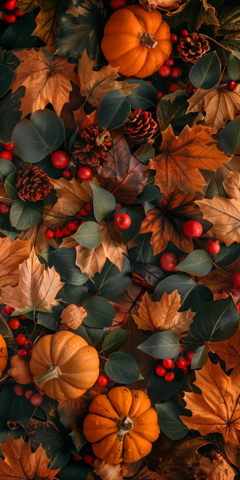 thanksgiving wallpaper aesthetic, style, 4K  1:2