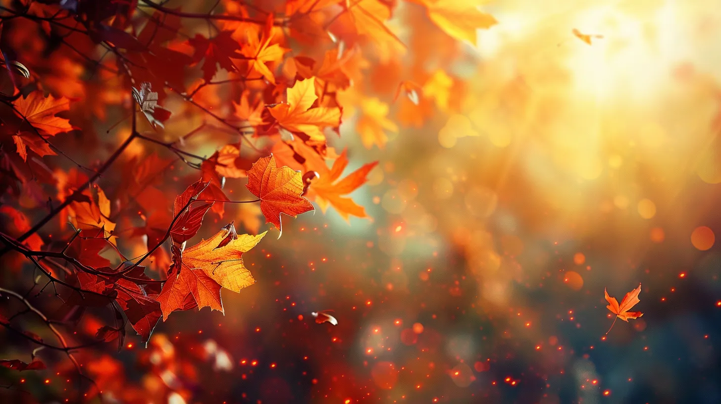 fall background images, wallpaper style, 4K  16:9