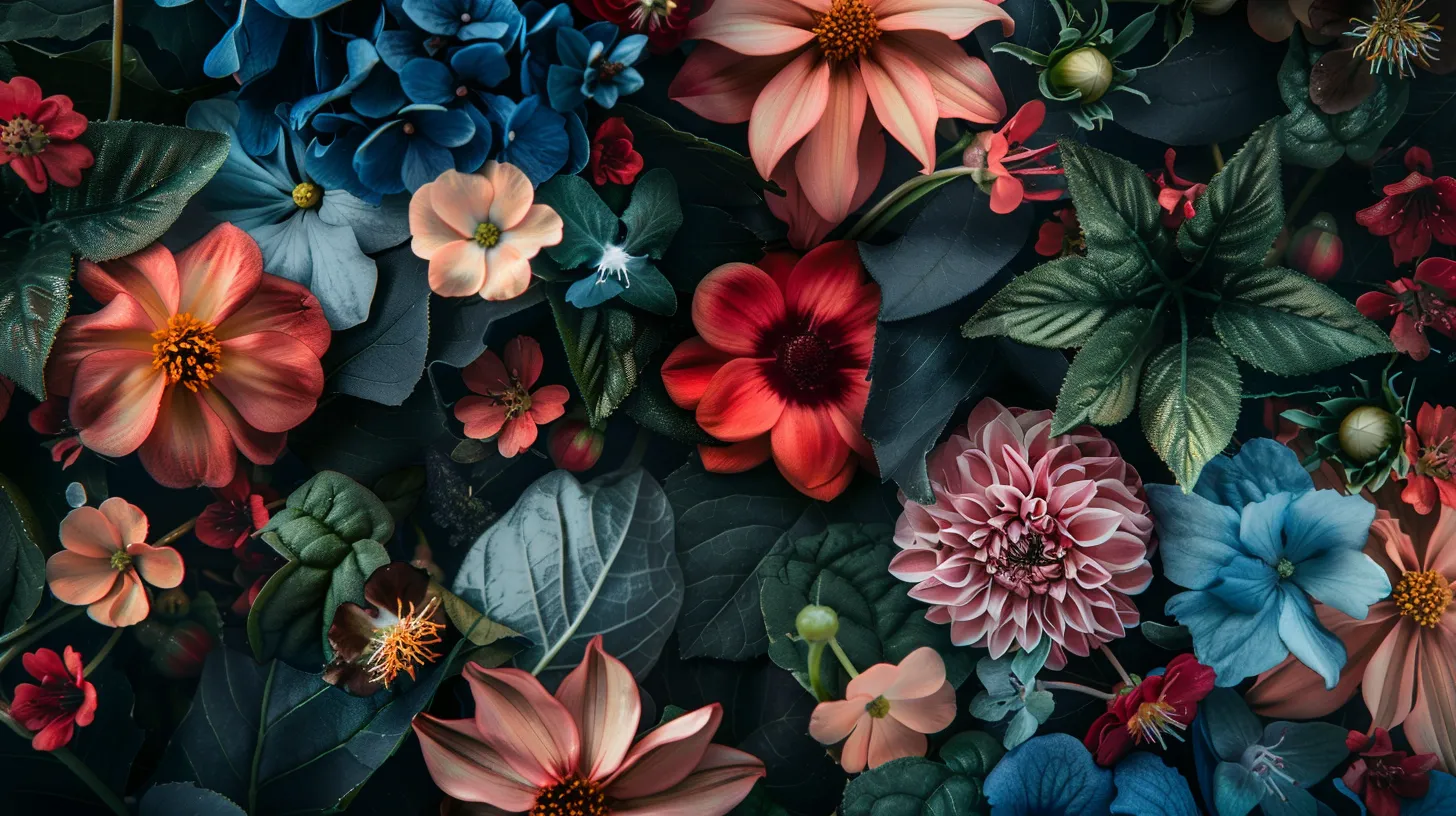 wallpapers with flowers, wallpaper style, 4K  16:9