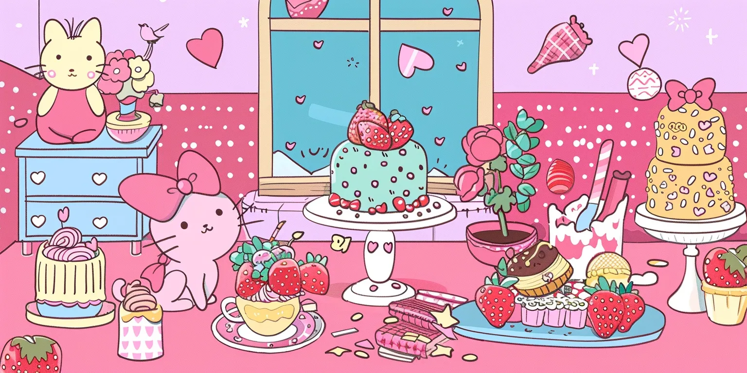 sanrio wallpaper laptop, style, 4K  2:1