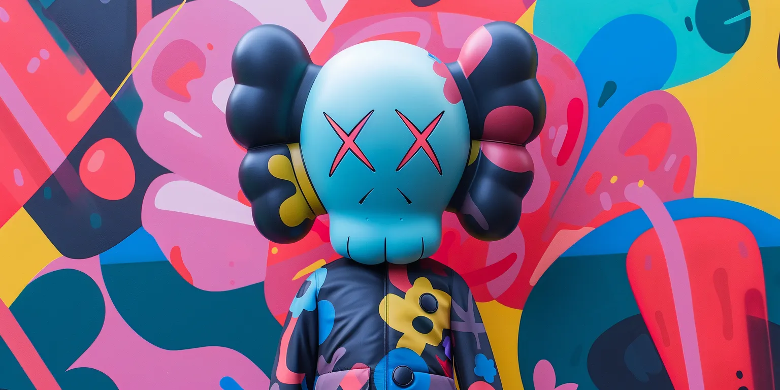 kaws wallpaper, wallpaper style, 4K  2:1