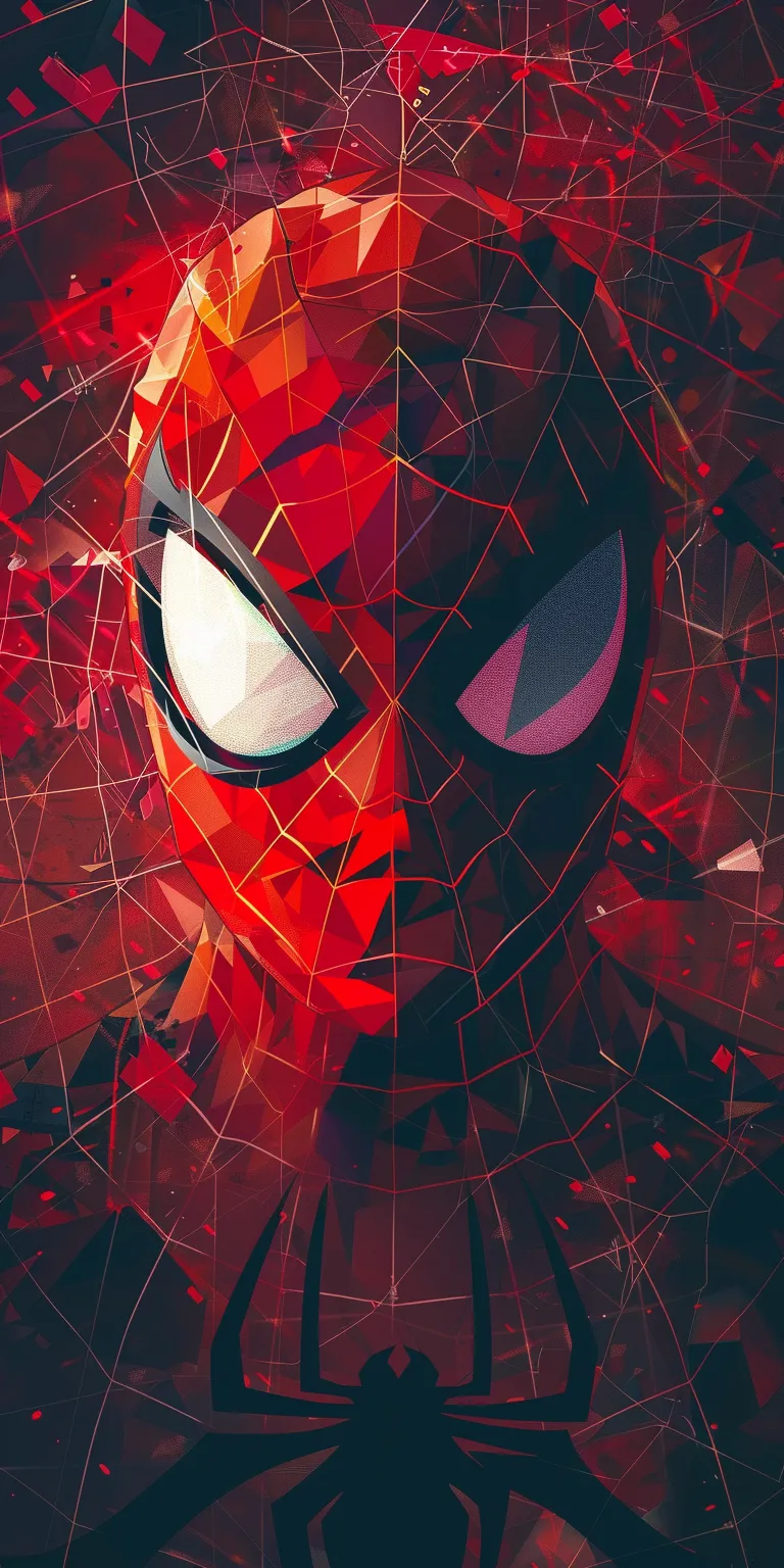 spider man background, wallpaper style, 4K  1:2