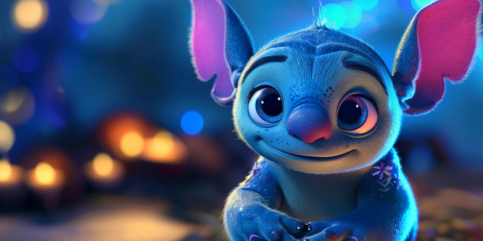 cute stitch wallpapers for ipad, wallpaper style, 4K  2:1