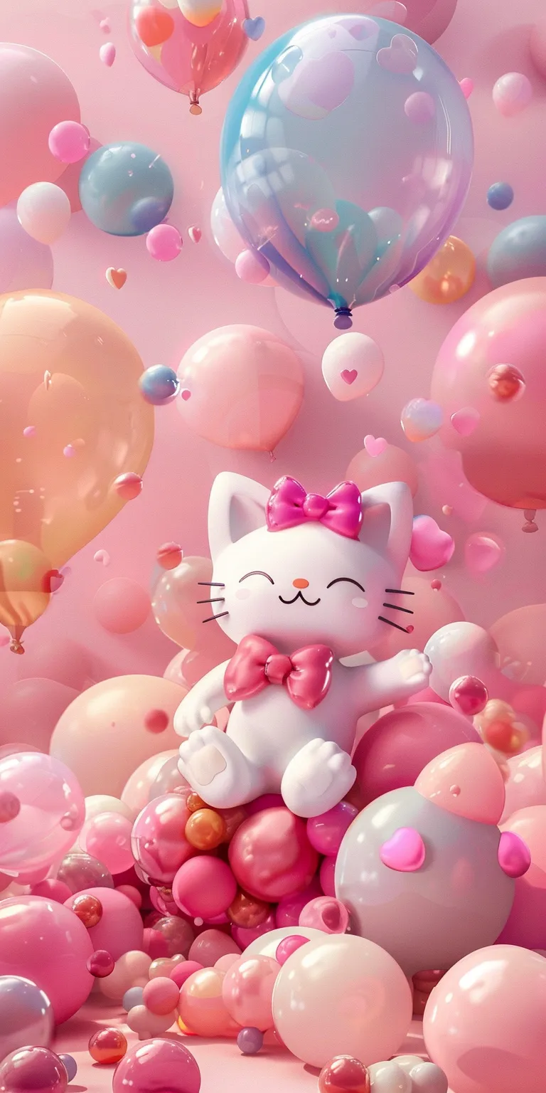hello kitty wallpapers for iphone, wallpaper style, 4K  1:2