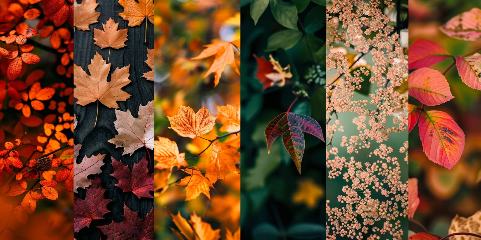 fall background wallpaper collage, style, 4K  2:1