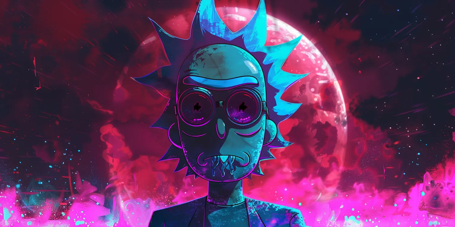 rick and morty wallpaper phone, style, 4K  2:1