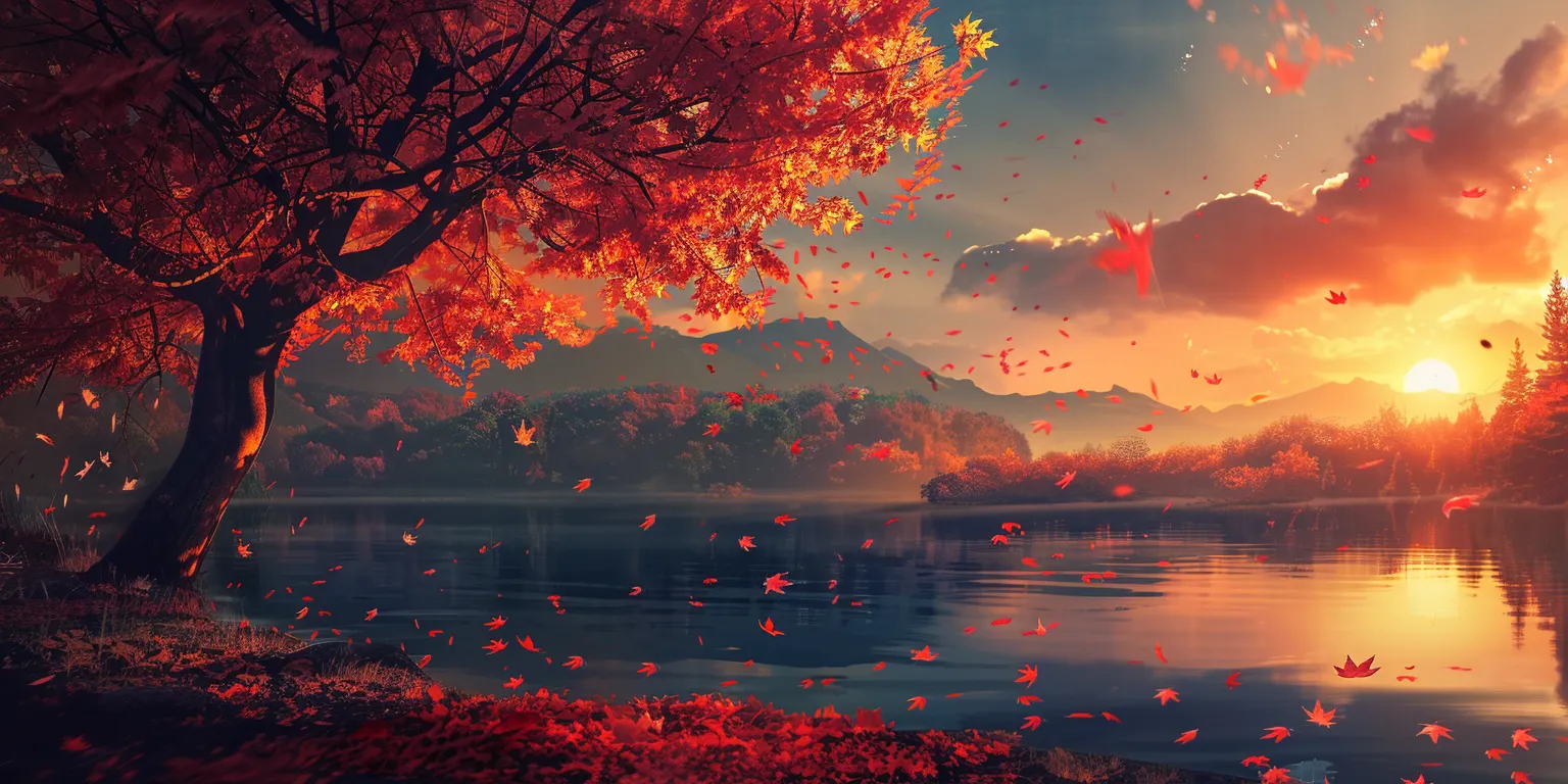 fall wallpapers aesthetic, wallpaper style, 4K  2:1