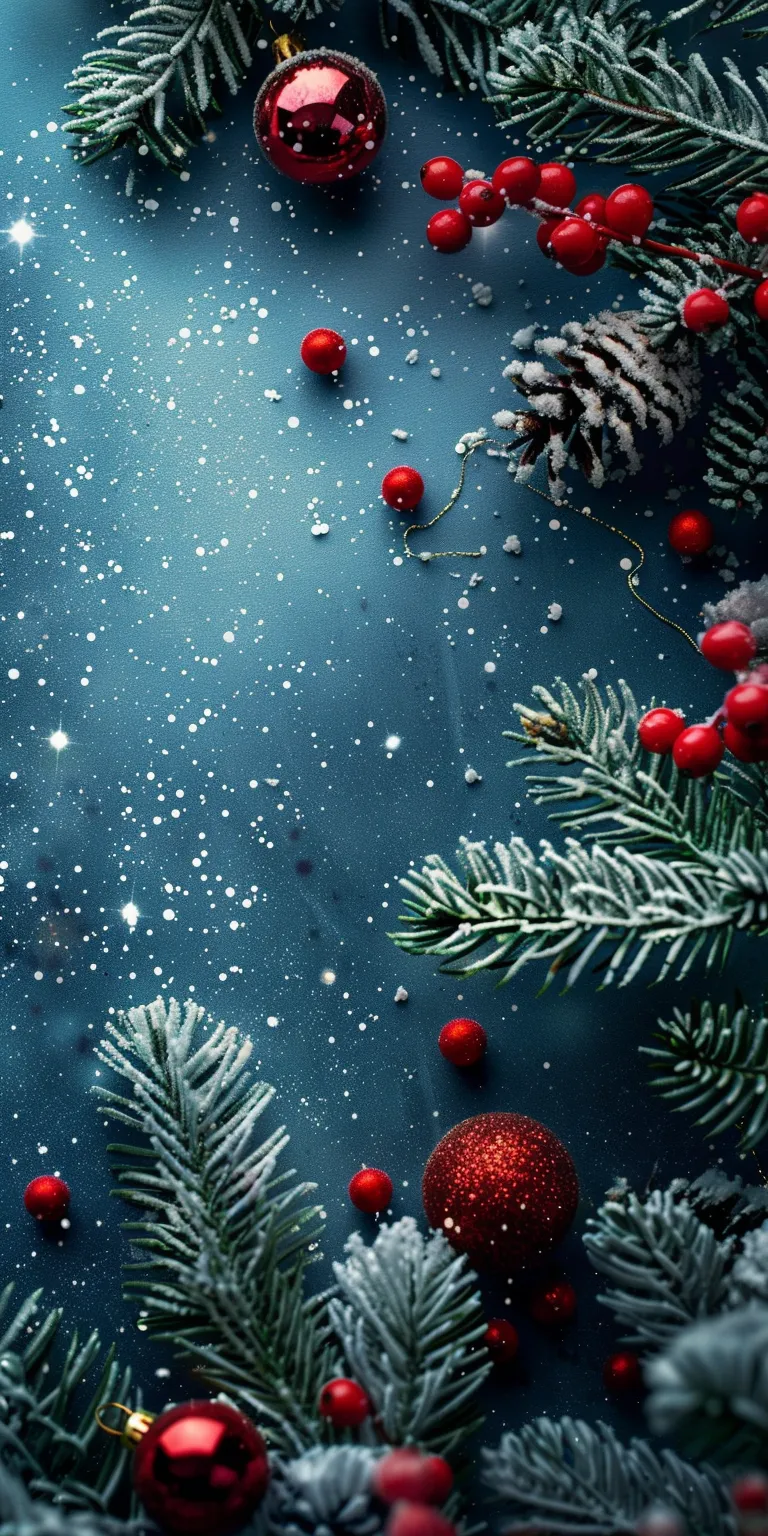 christmas background, wallpaper style, 4K  1:2