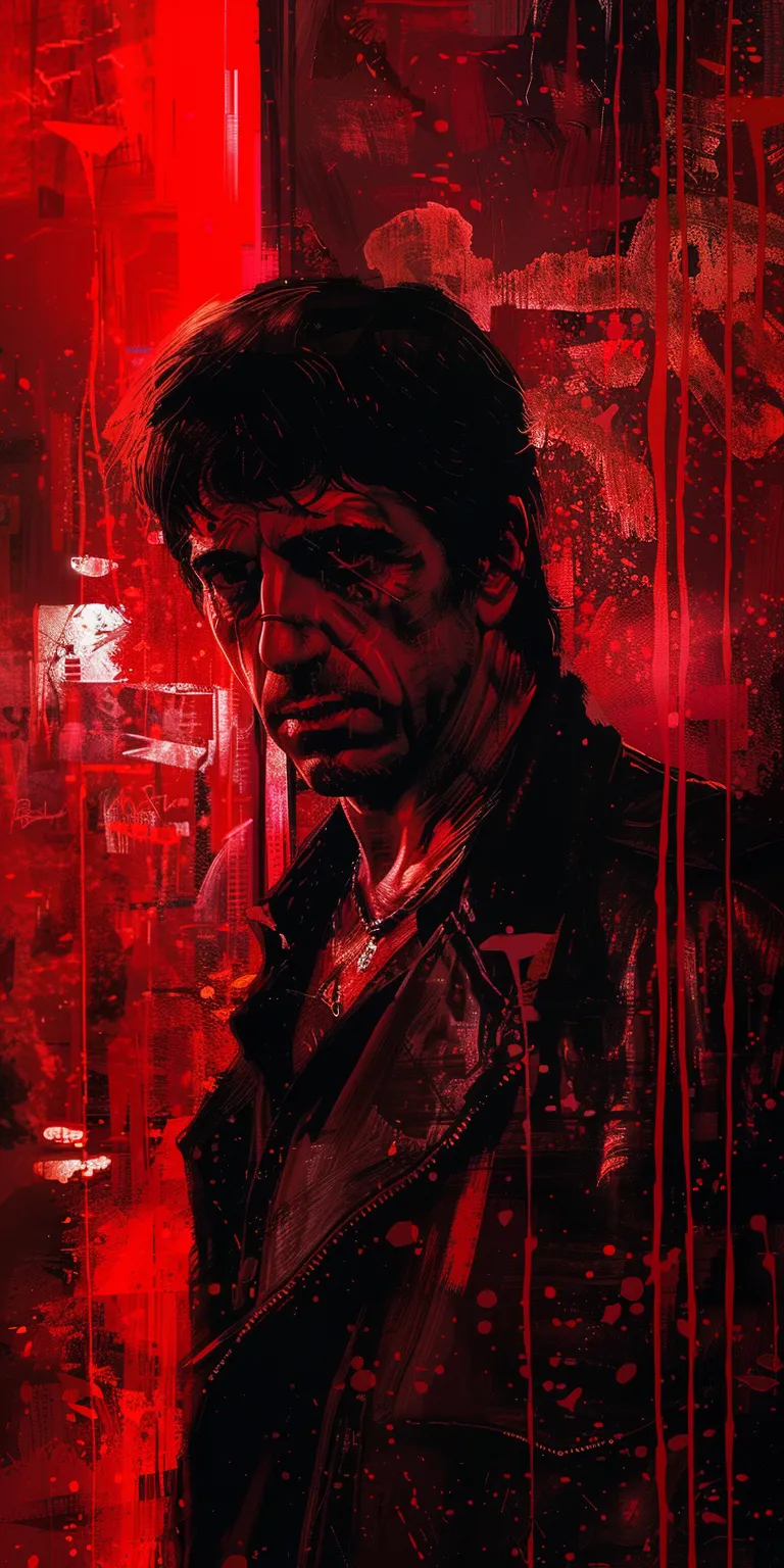 scarface wallpaper aesthetic, style, 4K  1:2